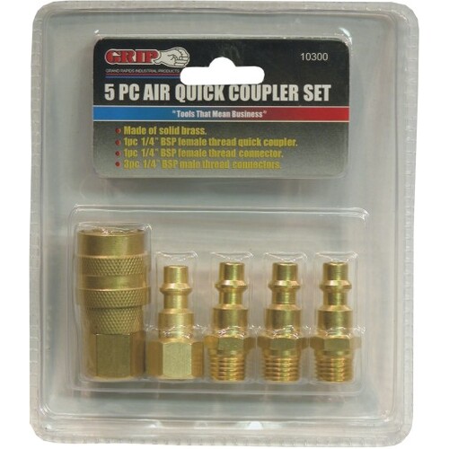 Brass Quick Coupler Set 5 Pce