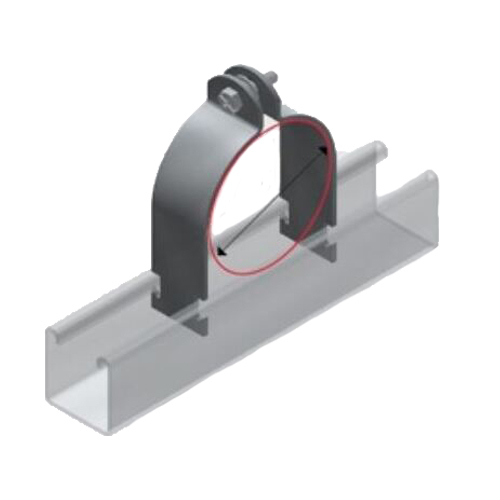 E5-25H E5-25 Pipe Clip HDG