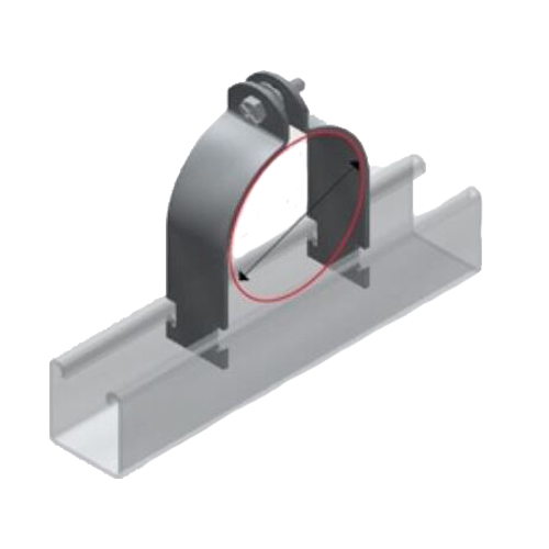 E5-25S E5-25 Pipe Clip SS GR316