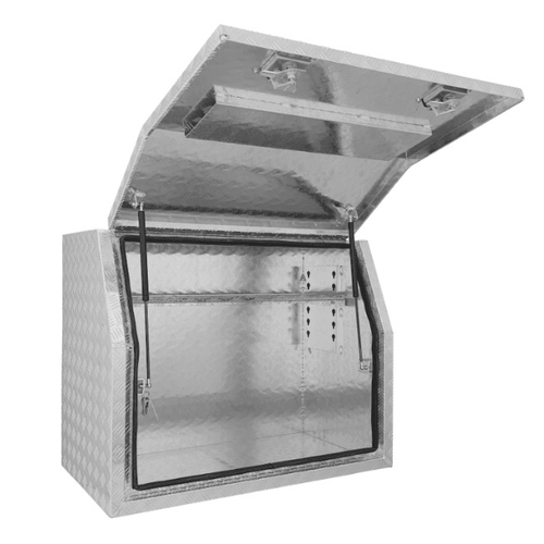 1000 x 530 x 820mm Aluminium Checker Side Opening Ute Tool box 4 Your Truck Ute Trailer Toolbox & Ca