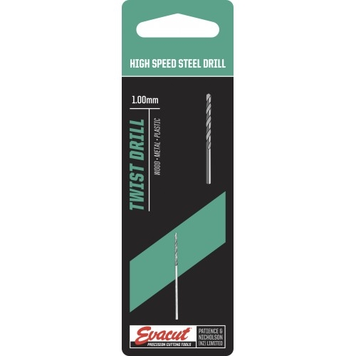 Drill Bit Hss 1.0Mm Evacut
