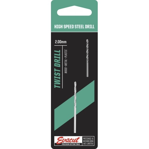 Drill Bit Hss 2.0Mm Evacut