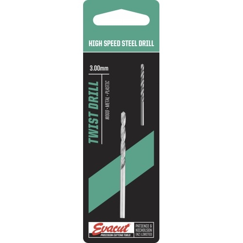 Drill Bit Hss 3.0Mm Evacut