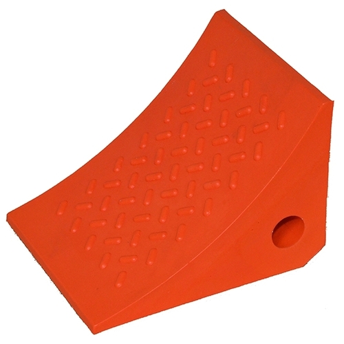 Polyurethane Wheel Chock 280X200X200MM Orange