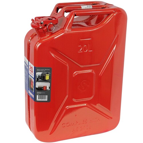 Fuel Can 20L Metal Red