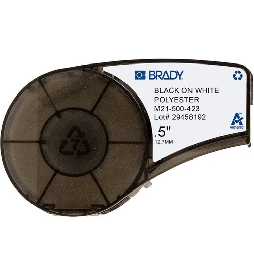 M210 BMP21 Plus Series B-423 Glossy White Polyester Label