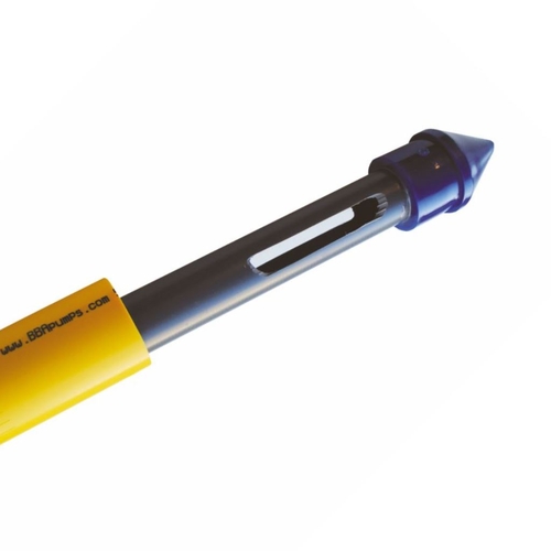 Vacuum wellpoint filter PVC (shock proof) with point bottom and innertube Ø (outer) 50 mm. length 6 m. Perforation: 0,3 mm. length 1 m. - 11117137