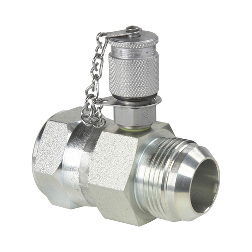 Swivel Run Tee with JIC Connection Thread: 3/4-16UNF SMK-20-7/16UNF-08-JIC1/2-FM-W3