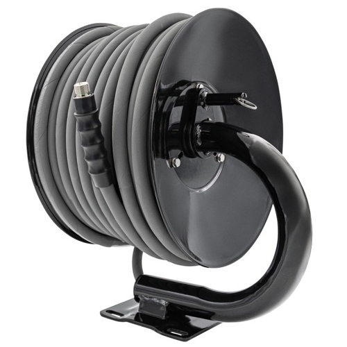 Hose Reel With 30M R1 Grey 3/8"Barflex Hose +1.5M Barflex R1 Grey Hose All Hardware Will Be Stainless With 5000Psi Swivel - 12585-402-001-HR1-3