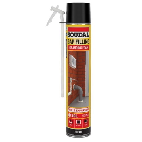 Soudal 127968 - 750ml Champagne Straw Gap Filling Expanding Foam