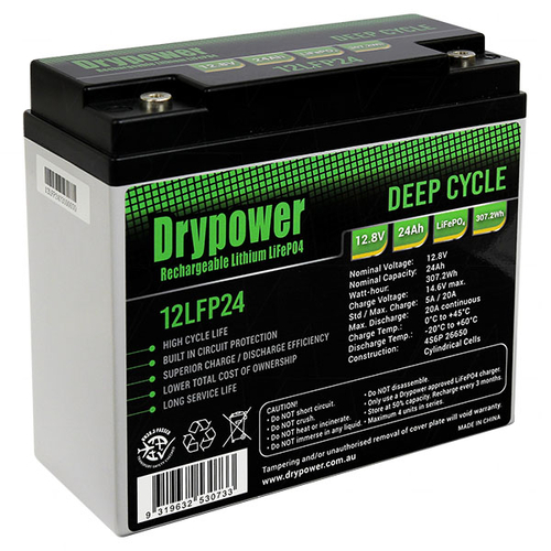 12LFP24 12V 24Ah Lithium Iron Phosphate Lithium Battery