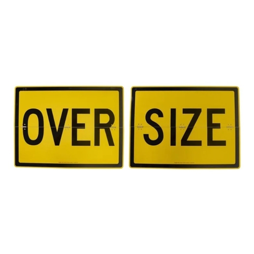 Oversize Sign Aluminium Hinged 2 Piece 600MM X 450MM - 130-0051