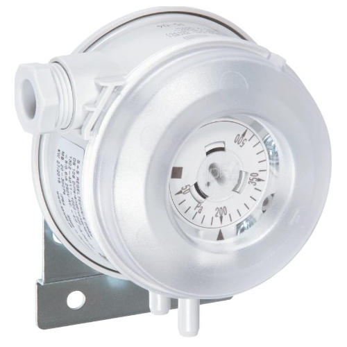 S+S REGELTECHNIK - (DS-106 D) Air pressure switch SB: 1000....5000Pa 1 x change over contact IP54 including connection set ASD-06 (1302-4015-0000-000)