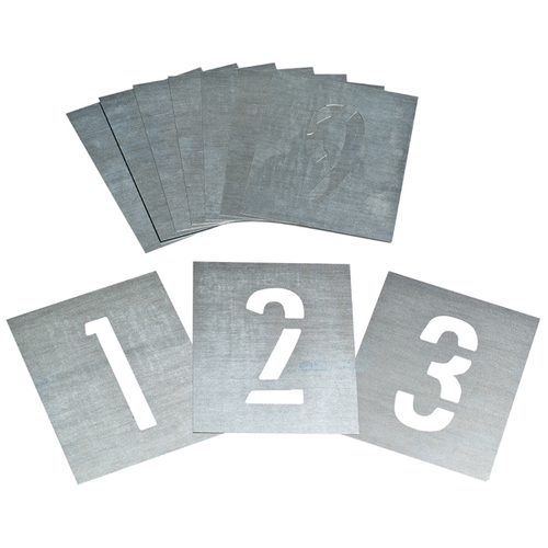 Dy-Mark 13801100 100mm 0-9 Zinc Stencil Set
