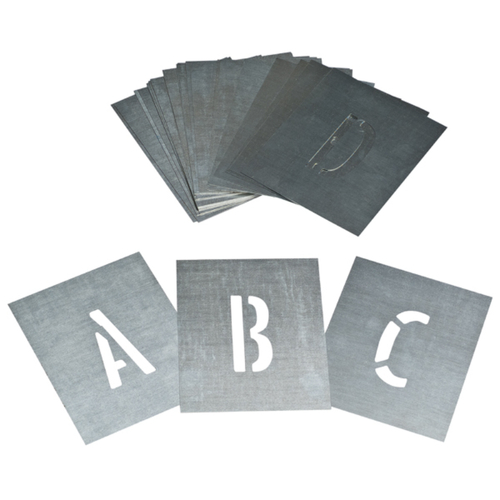 Zinc Stencil A-Z 75mm