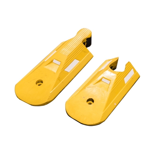 Traffic Separator - End Cap Set - Yellow - 14-FTSE-Y