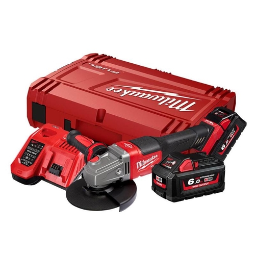 Milwaukee M18FSAG125XPDB-602 18V 6.0Ah Li-ion Cordless Fuel 125mm (5") Angle Grinder with RAPID STOP & DMS Combo Kit