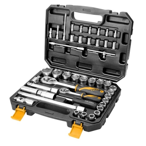 TOLSEN 39PCS 1/4in & 1/2in SOCKET SET (INDUSTRIAL) (WAS 15140)