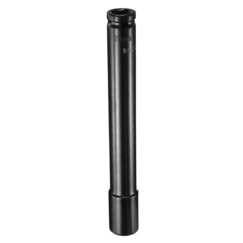 Deep Impact Socket 1/2" Square Drive by 19mm Metric 6 Point Socket 200mm (8") Extra Long High Carbon Steel Flip Socket - 1576805