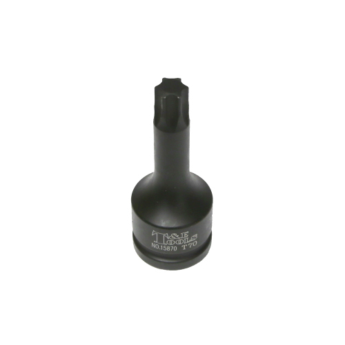 No.15870 - T70 3/4" Drive Torx-r Impact Sockets 105mm Length