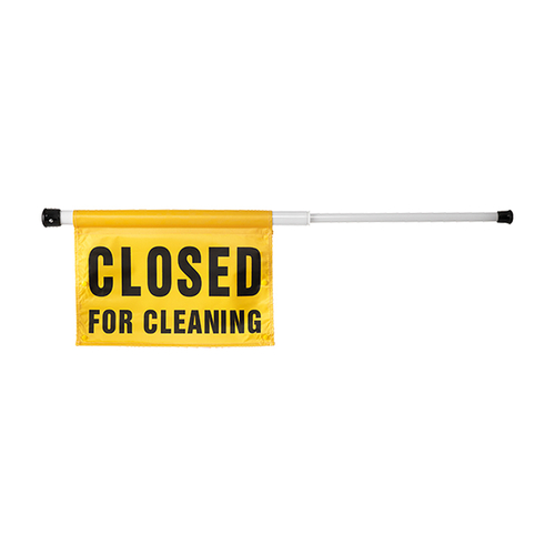 Oates Sign Door Caution (FOR CLEANING) - Spring Loaded - 107.7 x 4.5 x 4.5 - 165497