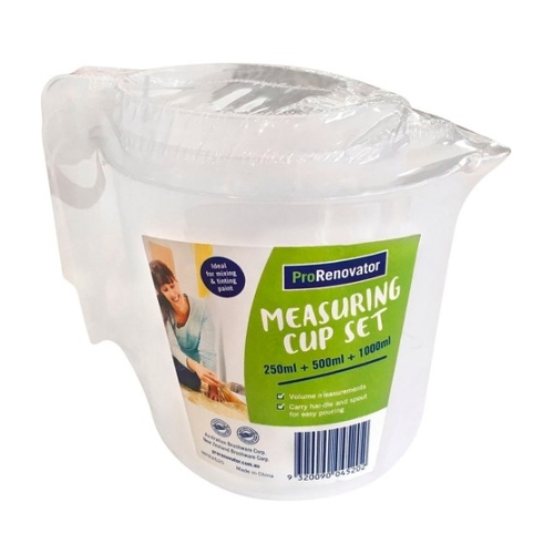 Pro Renovator Measuring Cup Set - 3 Pack - 1662536