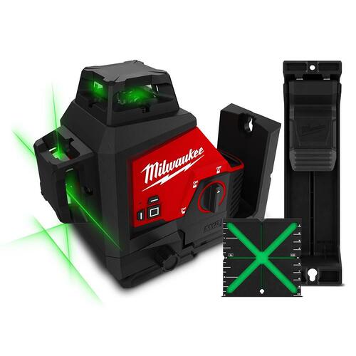 Milwaukee M123PLA-0C 12V Li-ion Cordless 38m 3 Plane Laser - Skin Only