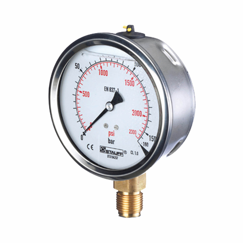 Pressure Gauge 63Mm 1/4 Bsp Bottom Gauge