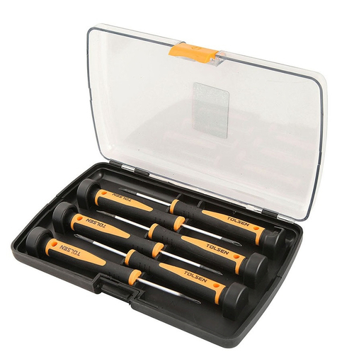 TOLSEN PRECISION SCREWSRIVER SET 6PC