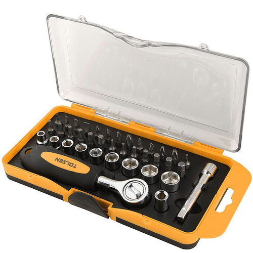 TOLSEN 38PCS BITS & SOCKETS SET