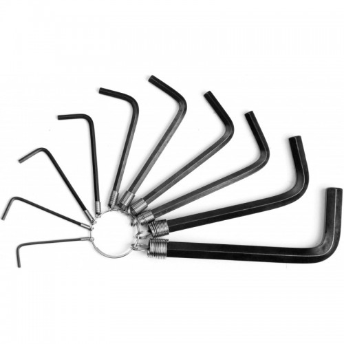 10Pcs Hex Key Set On Ring