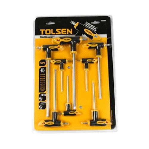 8pc T-Handle Ball End Hex Key Set - 20062