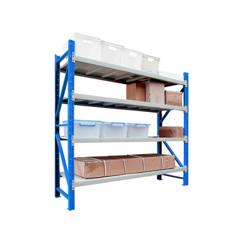 Blue and White Shelving 2x2x0.5m