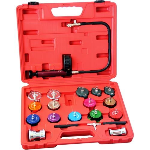 21 Pc Cooling System And Radiator Cap Pressure Tester