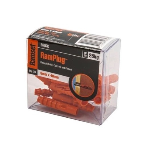 Ramset 8 x 40mm Anchor RamPlug - 20 Pack