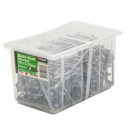 Paslode 75 x 3.75mm 5kg Galvanised Bullet Head Nails - 620 Pack