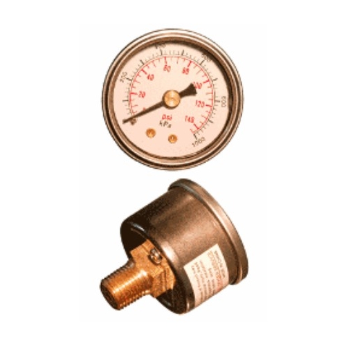 40mm Pressure Gauge-Rear Mount 1/8 Bsp 1000KPA/145PSI - 25-1075