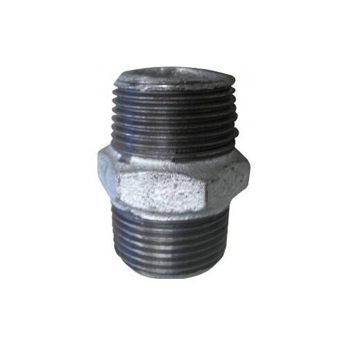 25Mm Galvanised Hex Nipple 1 Inch Bsp