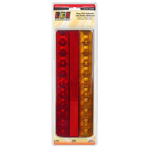Led Stop/Tail/Indicator Lamp 12/24V With Reflex Reflector 28Cm