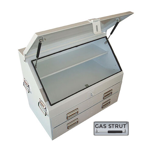 Steel Truck Upright Toolbox 702 X 404 X 585Mm White