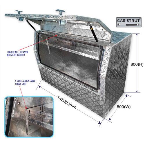 Aluminium Tool Box 1450X500X800
