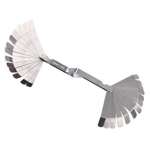 26 Blade Metris and SAE Cranked Feeler Gauge