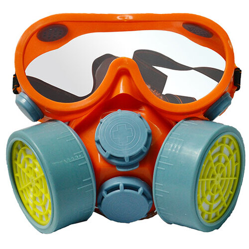 2 Pc Respirator And Goggles Set
