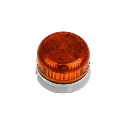 Klaxon Flashguard QBS Amber Xenon Flashing Beacon, 230 V ac, Surface Mount