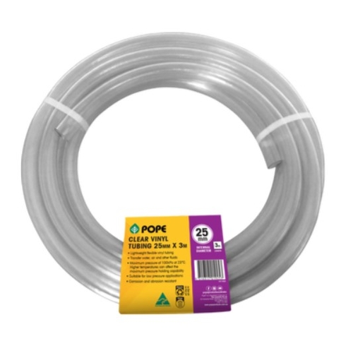 25mm x 3m Clear Vinyl Tubing