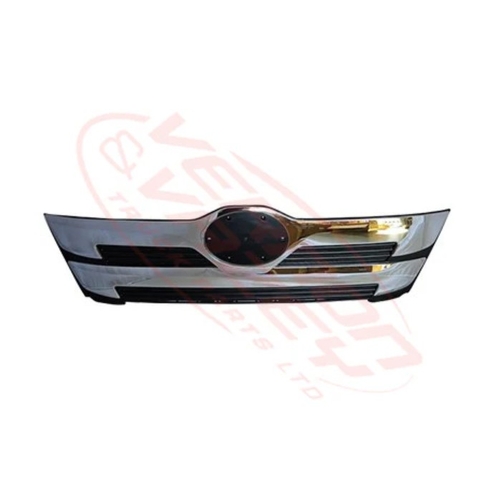 Grille - Upper - Narrow - Black/Chrome - Hino Ranger 500 2017- Fc, Fd, Fe - 3192099-04