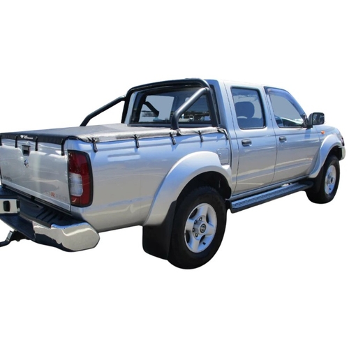 Nissan Navara D22T Dual Cab 2009 to June 2015 with Sports Bars Bunji Ute Tonneau Cover