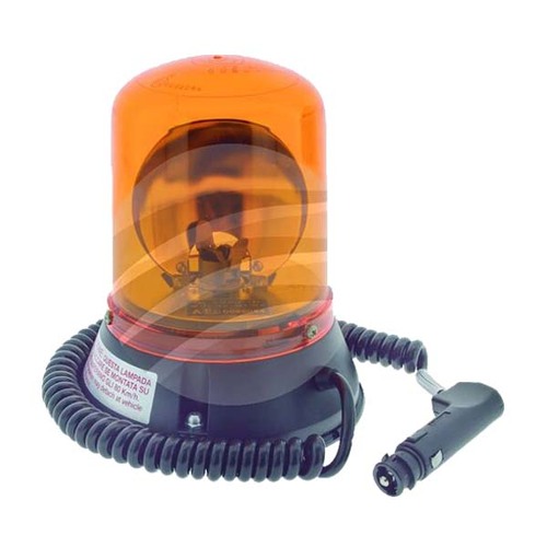 Amber Rotating Beacon 12/24V Magnetic Base