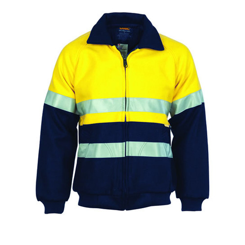 Jacket Bluey Bomber 21oz Wool Poly 3M Tape Orange/Navy Large 3859 D