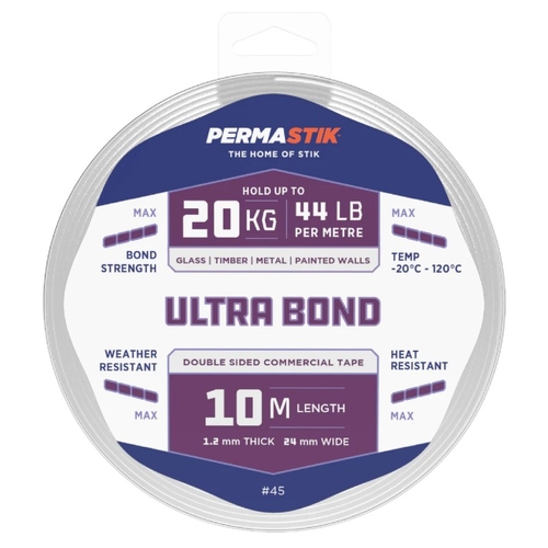 Permastik 10m x 24mm Ultra Bond Mounting Tape - 3961164